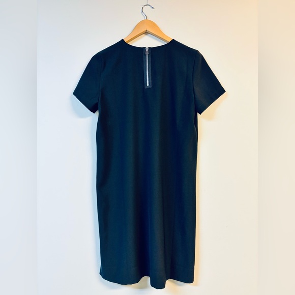 Madewell Black Leather Pocket T-Shirt Dress Medium - Picture 6 of 8